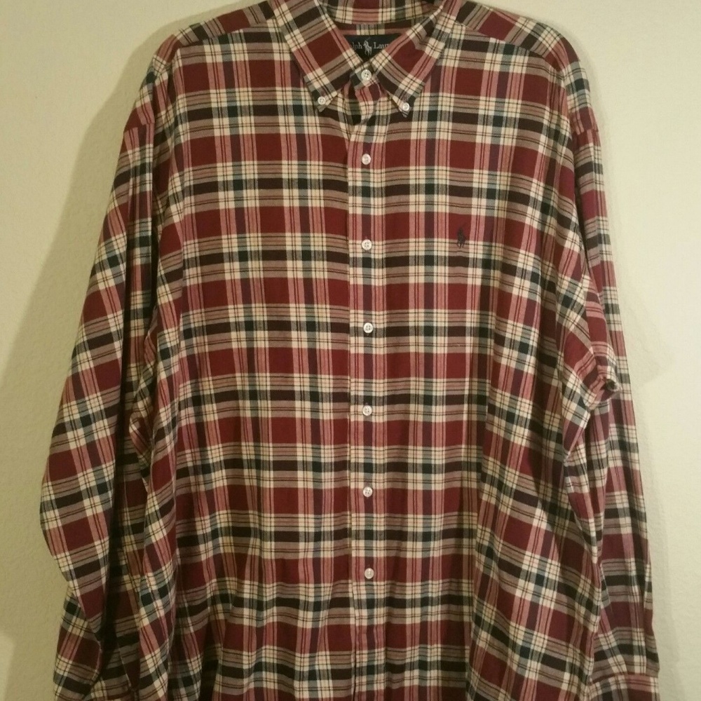 Ralph Lauren Pony Logo Plaid Button Down - Picture 3 of 4